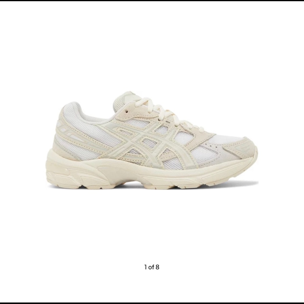 ASICS GEL-1130 white/birch Sneakers size 6. Worn once.